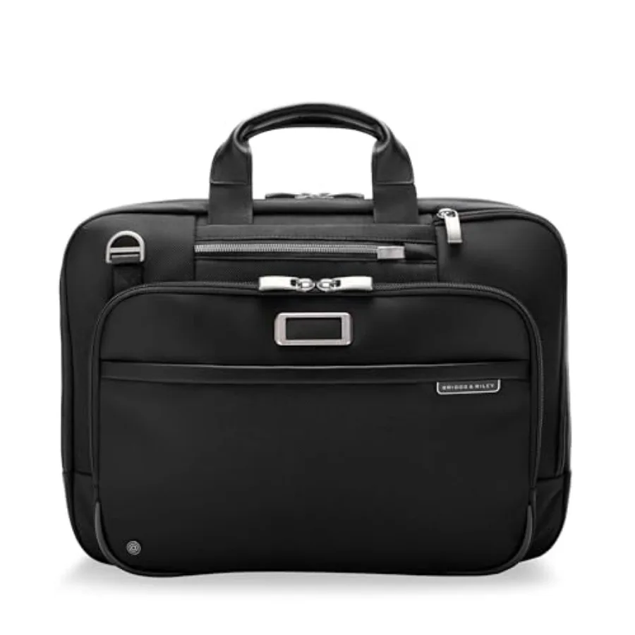 Work travel laptop briefcase for men and women, durable nylon fabric, black color, expandable compartment and TSA-friendly desi
Work travel laptop briefcase for men and women, durable nylon fabric, black color, expandable compartment and TSA-friendly desi