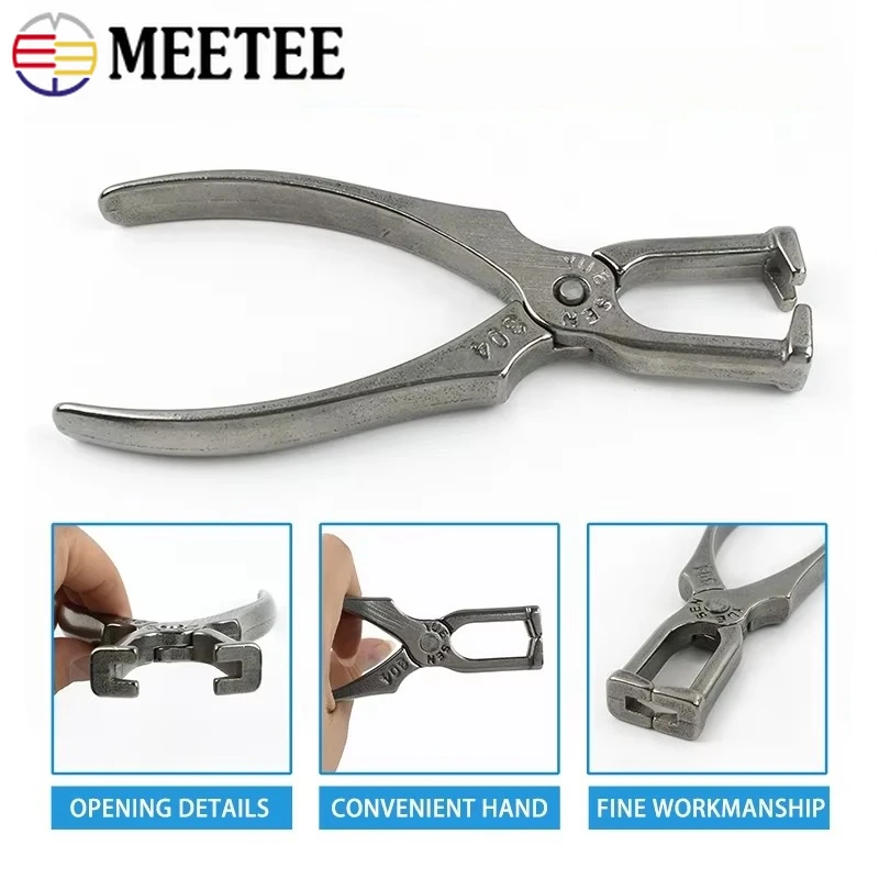 1Pc Meetee 304 Stainless Steel Metal Zipper Repair Pliers Zippers Install Stop Bags Clothes Zips Tools DIY Sewing Accessories
1Pc Meetee 304 Stainless Steel Metal Zipper Repair Pliers Zippers Install Stop Bags Clothes Zips Tools DIY Sewing Accessories