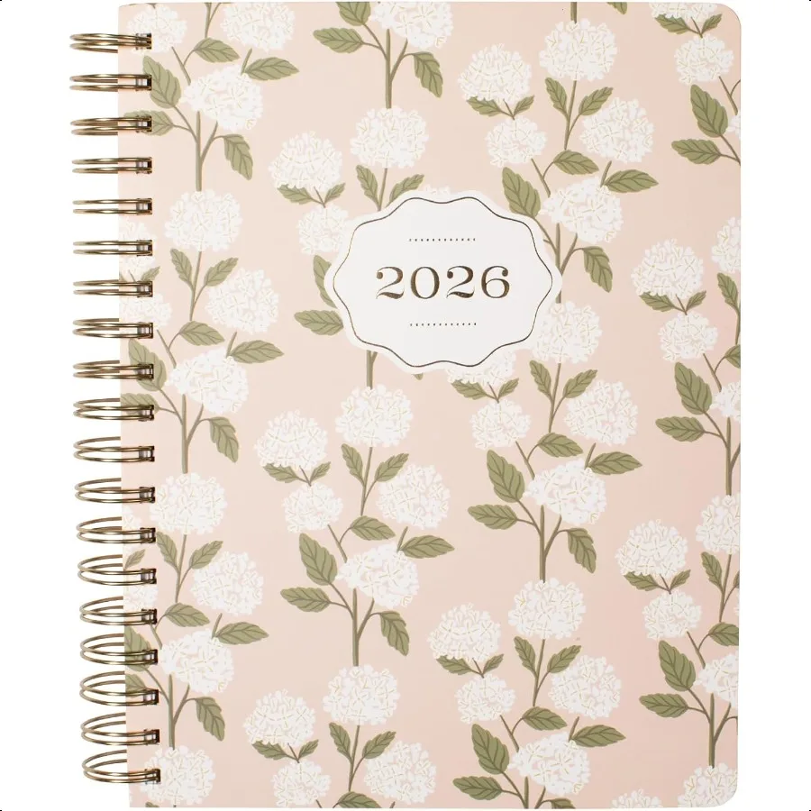 Studio 2026 Spiral Weekly Planner Aug 2025 Dec 2026 17 Month Paperback Cover HERITAGE HYDRANGEA 8w x 10h 240 Pages 844PA052
Studio 2026 Spiral Weekly Planner Aug 2025 Dec 2026 17 Month Paperback Cover HERITAGE HYDRANGEA 8w x 10h 240 Pages 844PA052