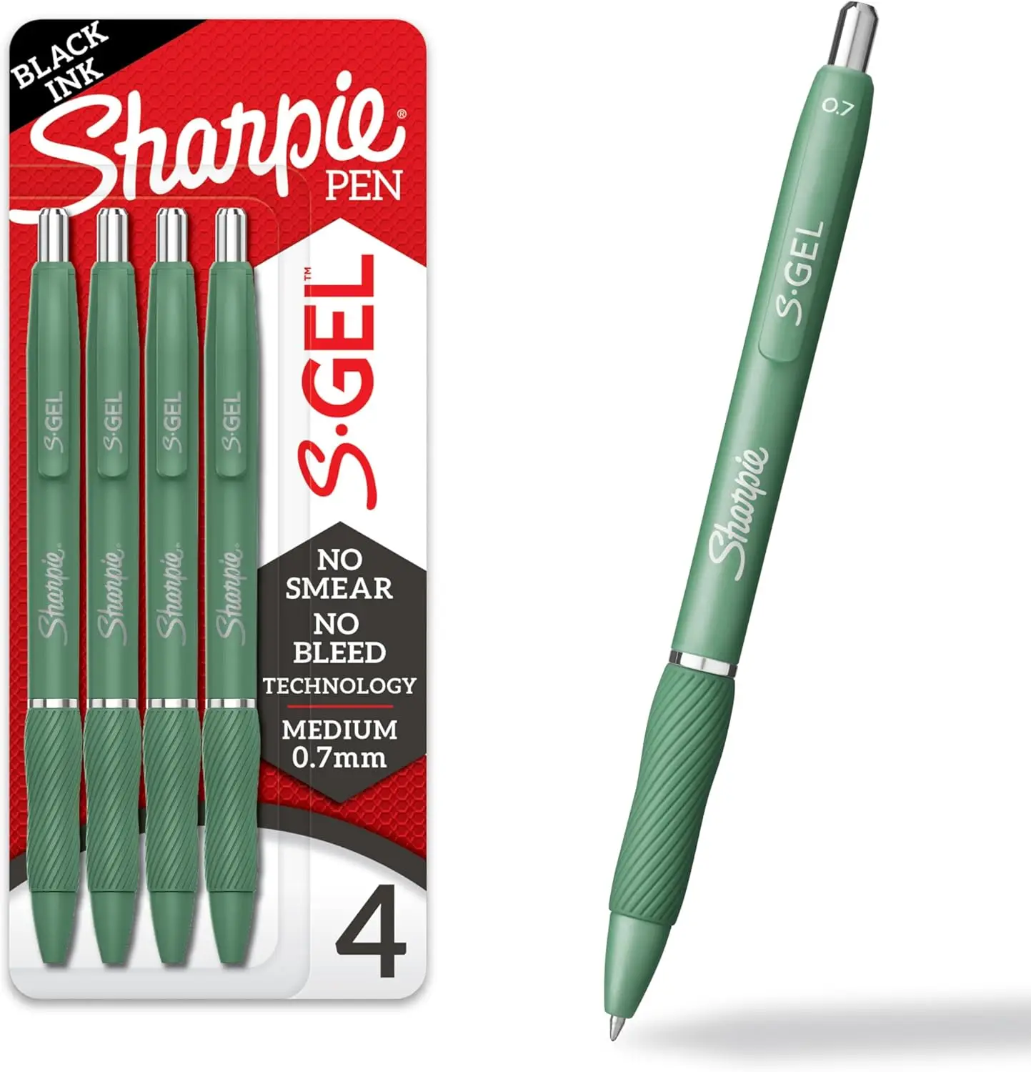 Gel Pens Medium Point 0.7mm Black Ink 4 Pack - Smooth Writing, No Smear, Quick Dry for Office School Journaling
Gel Pens Medium Point 0.7mm Black Ink 4 Pack - Smooth Writing, No Smear, Quick Dry for Office School Journaling