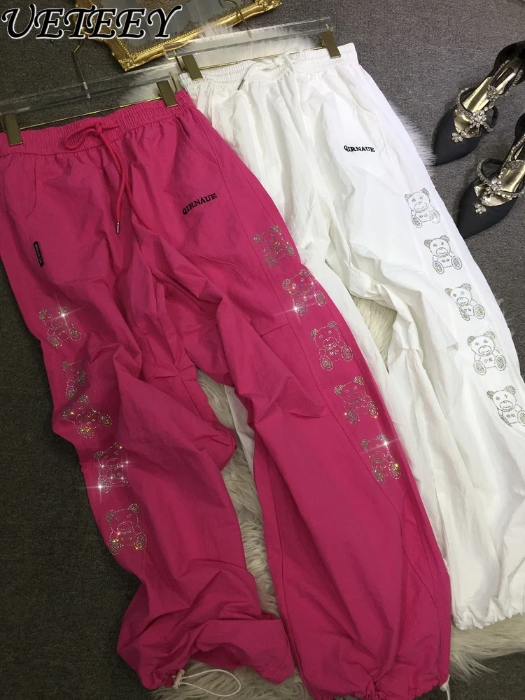 Heavy Industry Hot Diamond Cute Cartoon Printing Loose Wide Leg Straight Sweatpants Versatile High Waist Oversize Casual Pants
Heavy Industry Hot Diamond Cute Cartoon Printing Loose Wide Leg Straight Sweatpants Versatile High Waist Oversize Casual Pants