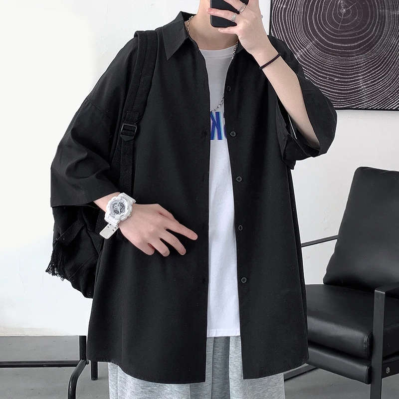 plus Size 300 Pounds Draped Ice Sensation Seven Sleeve Shirt Men Women Summer Thin Style Handsome Casual Loose Fit Shirt
plus Size 300 Pounds Draped Ice Sensation Seven Sleeve Shirt Men Women Summer Thin Style Handsome Casual Loose Fit Shirt