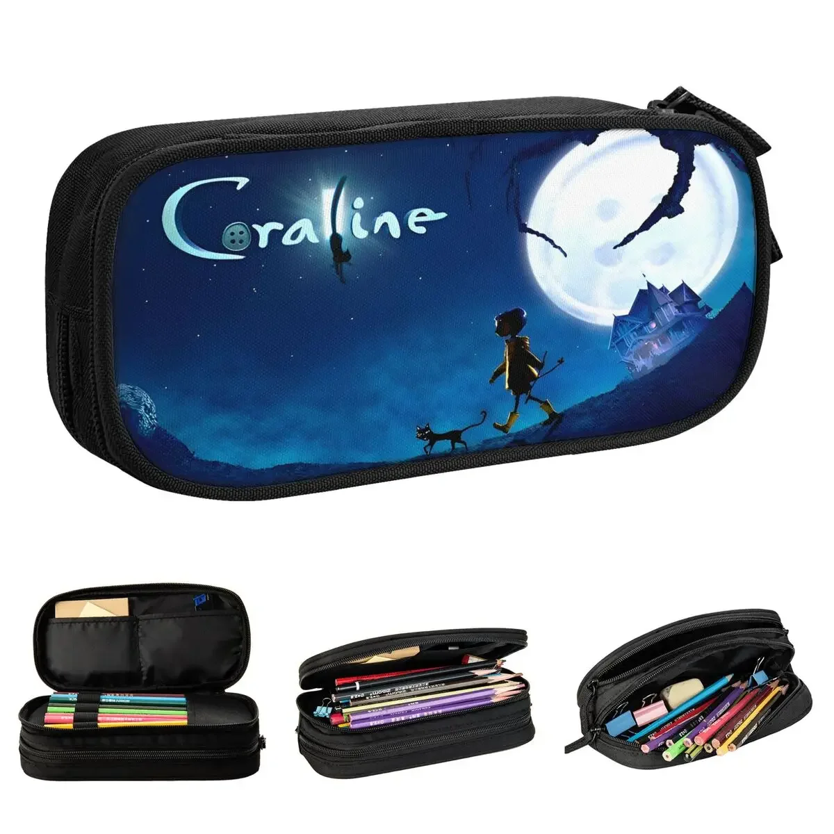 Coralines Cartoon Pencil Case Fashion Anime Pen Bag for Student Big Capacity School Supplies Gift Pencilcases
Coralines Cartoon Pencil Case Fashion Anime Pen Bag for Student Big Capacity School Supplies Gift Pencilcases