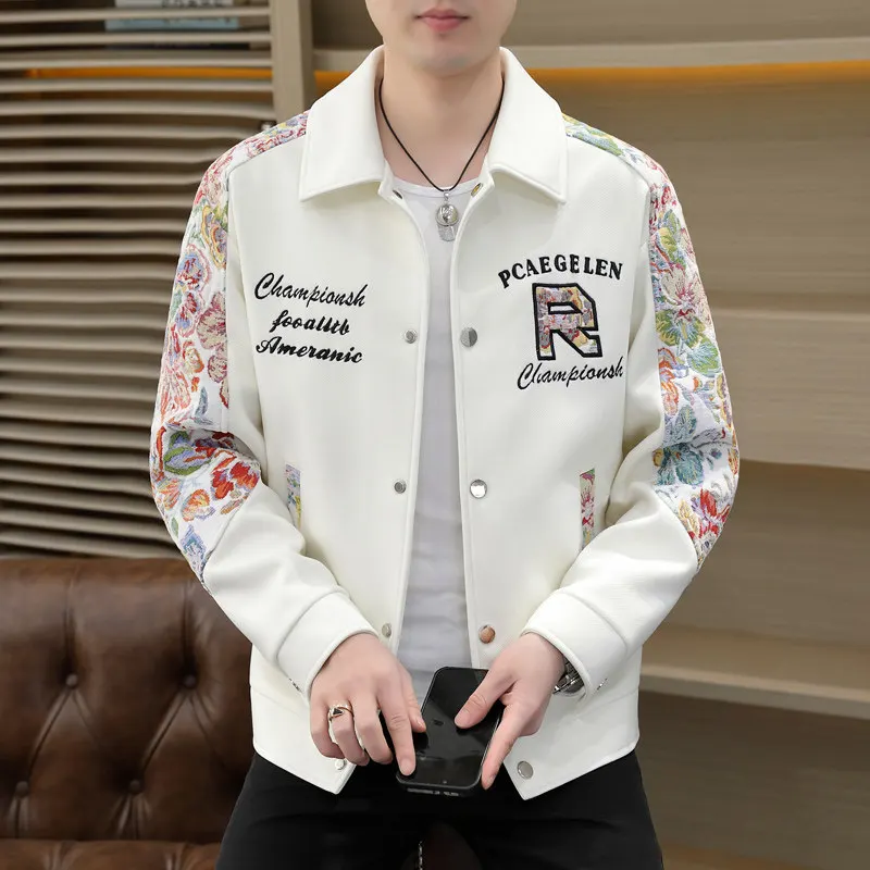 Spring Autumn Casual Collar Jaet Men's Long Sve Printed Embroidered Loose Fit Polyester Fiber Large Size Men's Coat
Spring Autumn Casual Collar Jaet Men's Long Sve Printed Embroidered Loose Fit Polyester Fiber Large Size Men's Coat