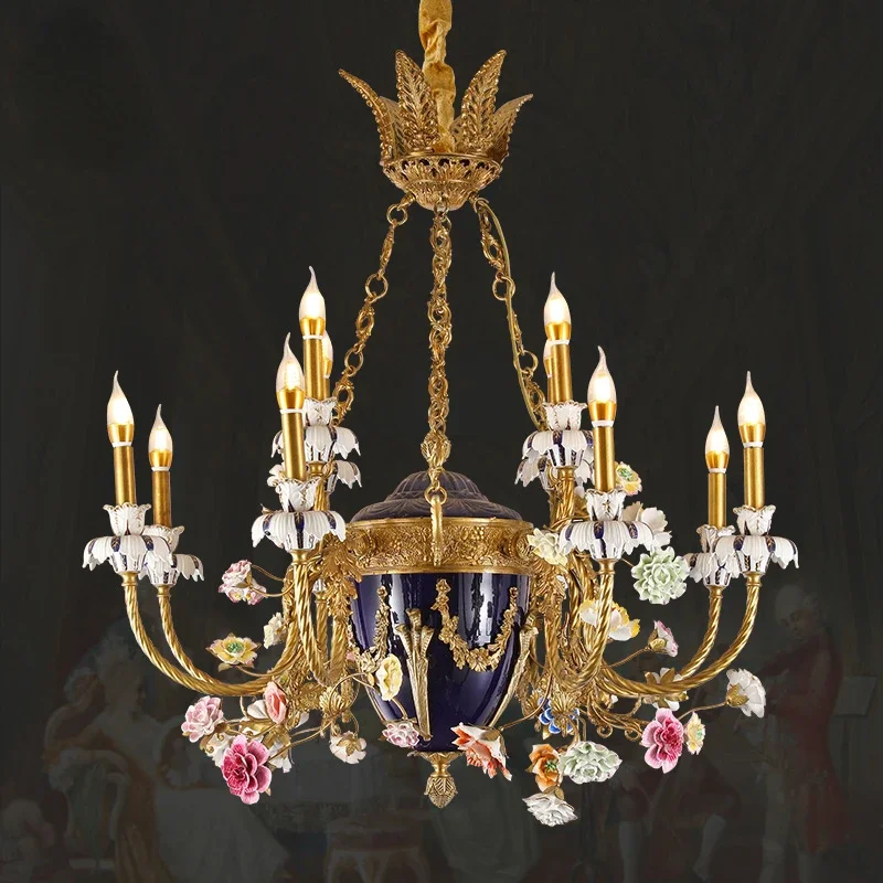 French Mid-Century Large Ceramic Chandelier Luxury Classical Foyer Chandelier Classical Brass Chandelier Luxury Luster
French Mid-Century Large Ceramic Chandelier Luxury Classical Foyer Chandelier Classical Brass Chandelier Luxury Luster