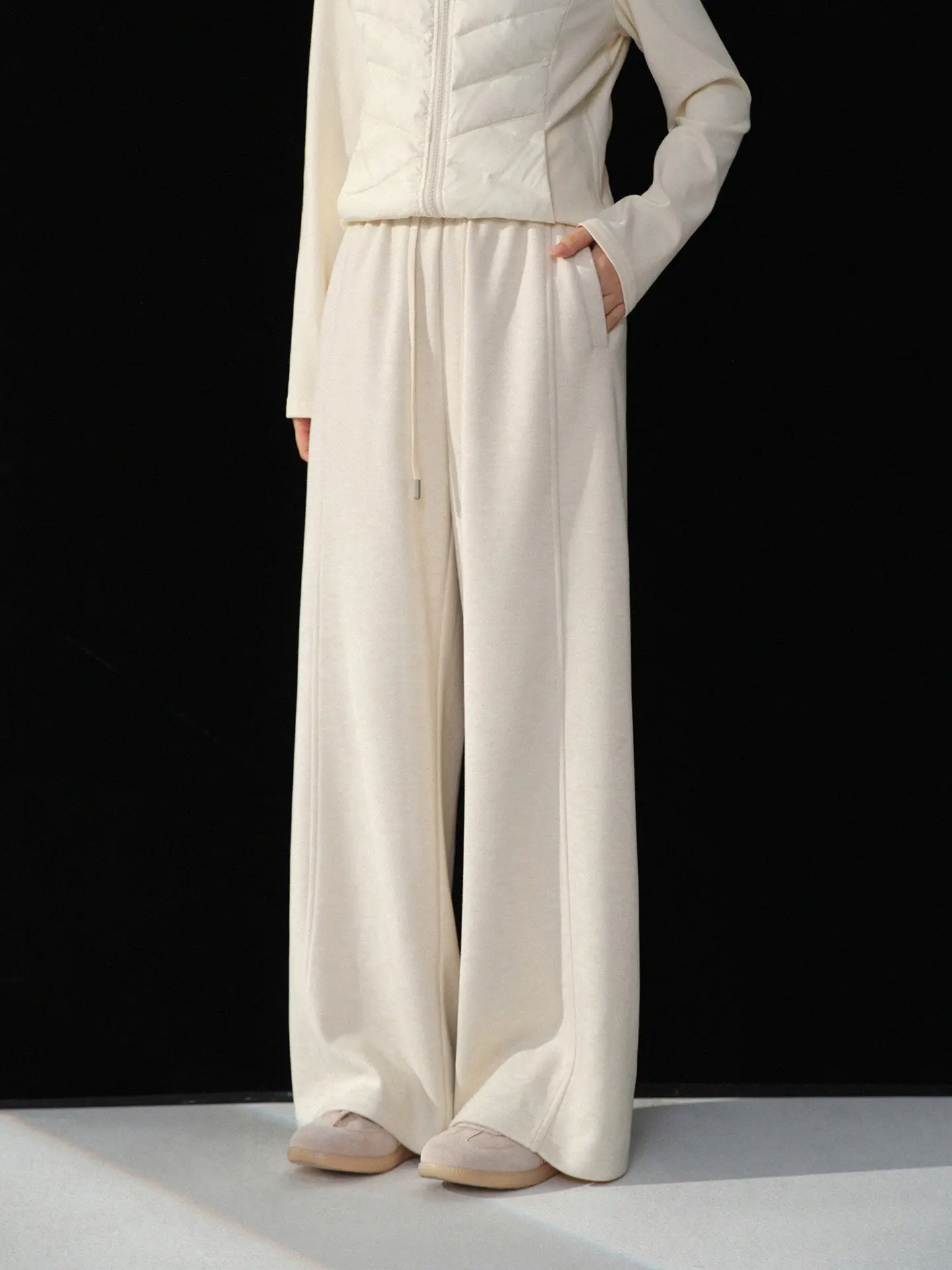 bunny Fce Lined Wide Leg Pants High Waist Knitted Casual Trousers Women's White Autumn Winter Faion Ladies' Pants
bunny Fce Lined Wide Leg Pants High Waist Knitted Casual Trousers Women's White Autumn Winter Faion Ladies' Pants