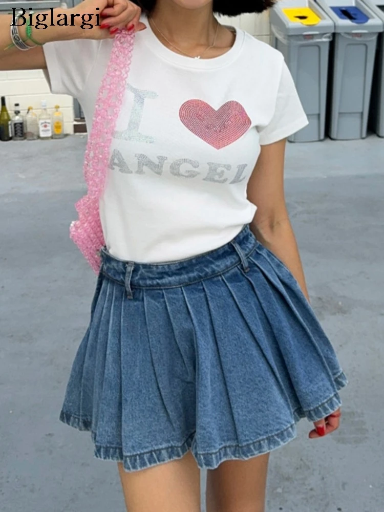 Denim Summer Mini Skirt Women Ruffle Retro Fashion High Waist Ladies Skirts Korean Style Loose Woman A-Line Pleated Skirts
Denim Summer Mini Skirt Women Ruffle Retro Fashion High Waist Ladies Skirts Korean Style Loose Woman A-Line Pleated Skirts