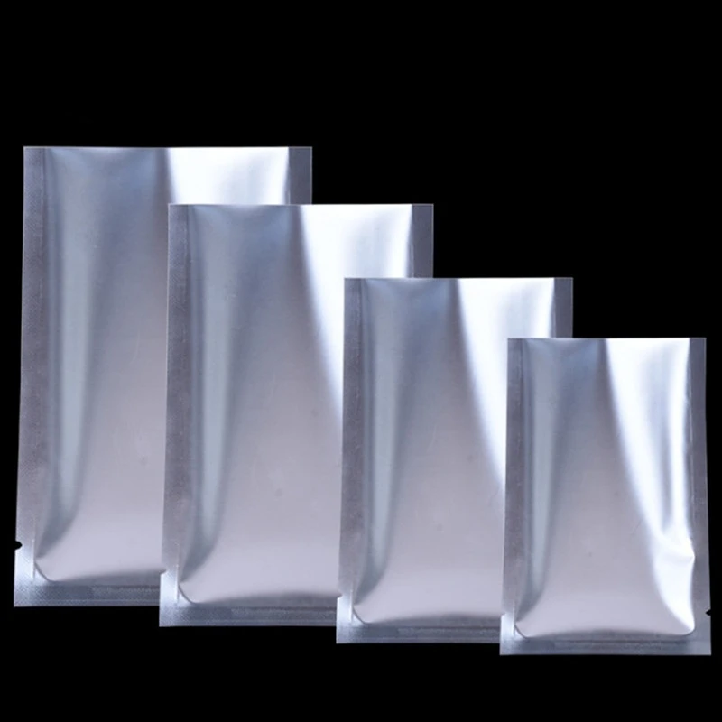 100pcs Small Matte Silver Open Top Aluminum Foil Bag Heat Sealing Food Herbal Liquid Ground Coffee Powder Storage Pouches
100pcs Small Matte Silver Open Top Aluminum Foil Bag Heat Sealing Food Herbal Liquid Ground Coffee Powder Storage Pouches