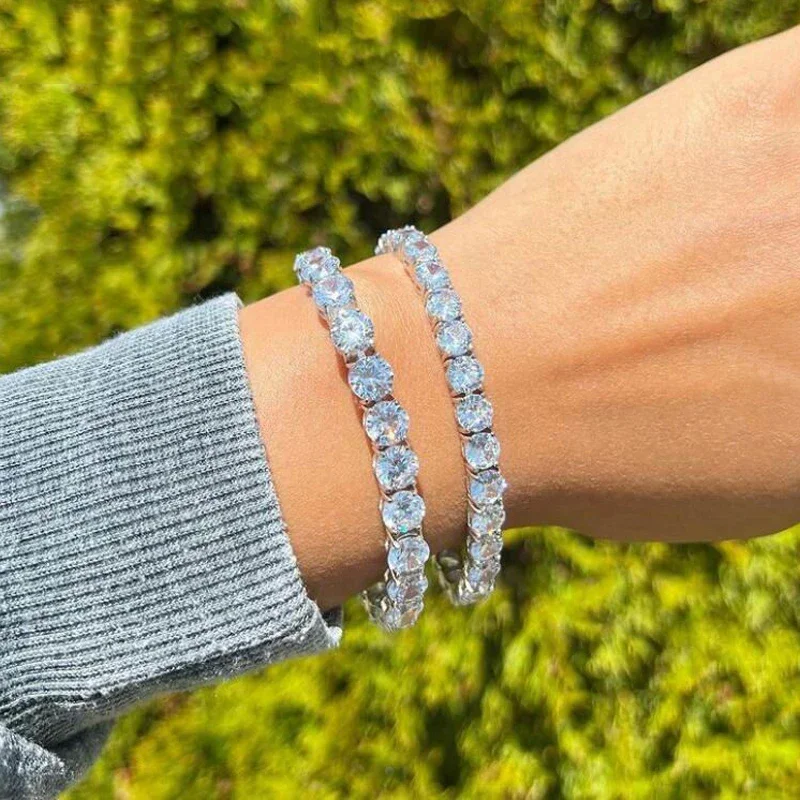 Новая мода Роскошный большой 8 мм CZ Теннисная цепочка Iced Out 5A Браслет с кубическим цирконием для женщин и девочек Хип-хоп Bling Искрительные свадебные украшения
Новая мода Роскошный большой 8 мм CZ Теннисная цепочка Iced Out 5A Браслет с кубическим цирконием для женщин и девочек Хип-хоп Bling Искрительные свадебные украшения