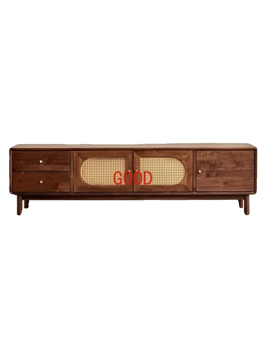 Small Apartment Simple Modern Log Black Walnut Color Floor Cabinet
Small Apartment Simple Modern Log Black Walnut Color Floor Cabinet