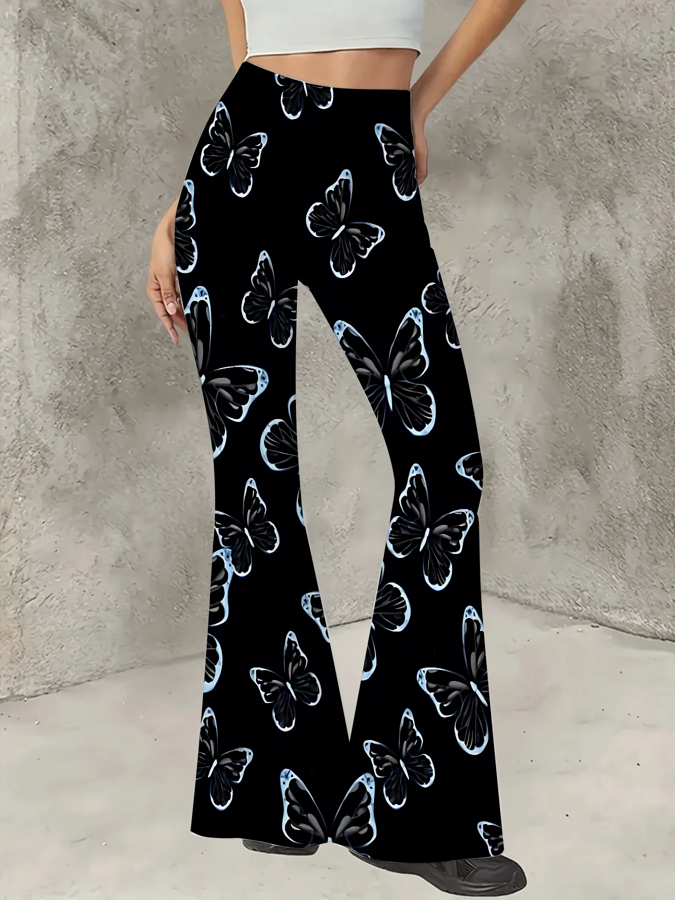 Women's Print Flare Pants Casual High Waist Knit Bell Bottom Trousers Boho
Women's Print Flare Pants Casual High Waist Knit Bell Bottom Trousers Boho