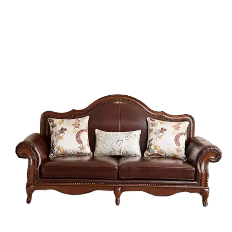 ~Single double triple household first-layer cowhide sofa combination solid wood old retro engraving design
~Single double triple household first-layer cowhide sofa combination solid wood old retro engraving design