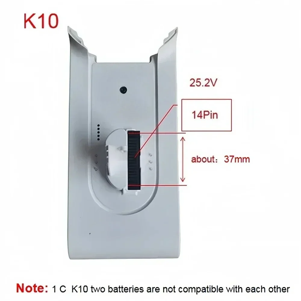 for Xiaomi Mijia K10 handheld wireless vacuum cleaner with replaceable battery 25.2V 5000mAh lithium-ion battery
for Xiaomi Mijia K10 handheld wireless vacuum cleaner with replaceable battery 25.2V 5000mAh lithium-ion battery