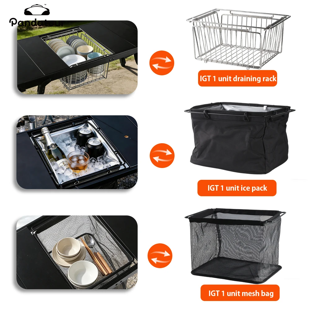 Pandatour 1Unit IGT Camping Draining Rack Folding Removable Easy Equiped Portable Hiking Mesh Bag Ice Pack Summer Outdoor
Pandatour 1Unit IGT Camping Draining Rack Folding Removable Easy Equiped Portable Hiking Mesh Bag Ice Pack Summer Outdoor