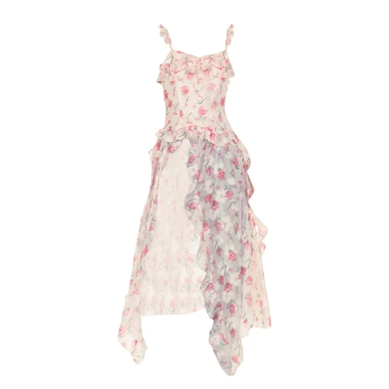 Camis Dress Sweet Ruffle Edge Floral Irregular Lace A-line Dresses Hot Girls Sexy Korean Fashion Skirts Female Preppy Clothes
Camis Dress Sweet Ruffle Edge Floral Irregular Lace A-line Dresses Hot Girls Sexy Korean Fashion Skirts Female Preppy Clothes
