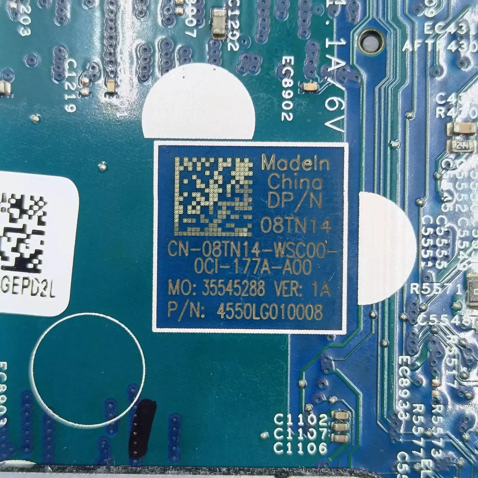 08TN14 For Inspiron 5406 7506 Laptop Motherboard CPU: I5-1135G7 SRK05 GPU:N17s-G3-A1 2GB 19860-1 100% Full Teste
08TN14 For Inspiron 5406 7506 Laptop Motherboard CPU: I5-1135G7 SRK05 GPU:N17s-G3-A1 2GB 19860-1 100% Full Teste