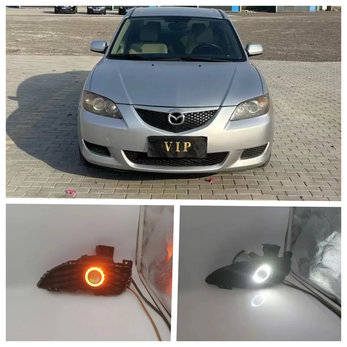 Комплект светодиодных противотуманных фар для Mazda 3 M3 2004-2009 годов выпуска, двухцветные, с функцией дневных ходовых огней и эффектом «ангельские глазки»
Комплект светодиодных противотуманных фар для Mazda 3 M3 2004-2009 годов выпуска, двухцветные, с функцией дневных ходовых огней и эффектом «ангельские глазки»