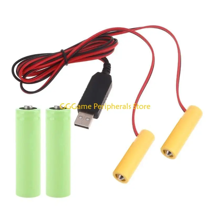 U55B 2 in 1 USB Power Converters LR6 Battery Eliminators Replace 2Pcs 1.5V LR6 Batteries for Remote Control LED Lights
U55B 2 in 1 USB Power Converters LR6 Battery Eliminators Replace 2Pcs 1.5V LR6 Batteries for Remote Control LED Lights