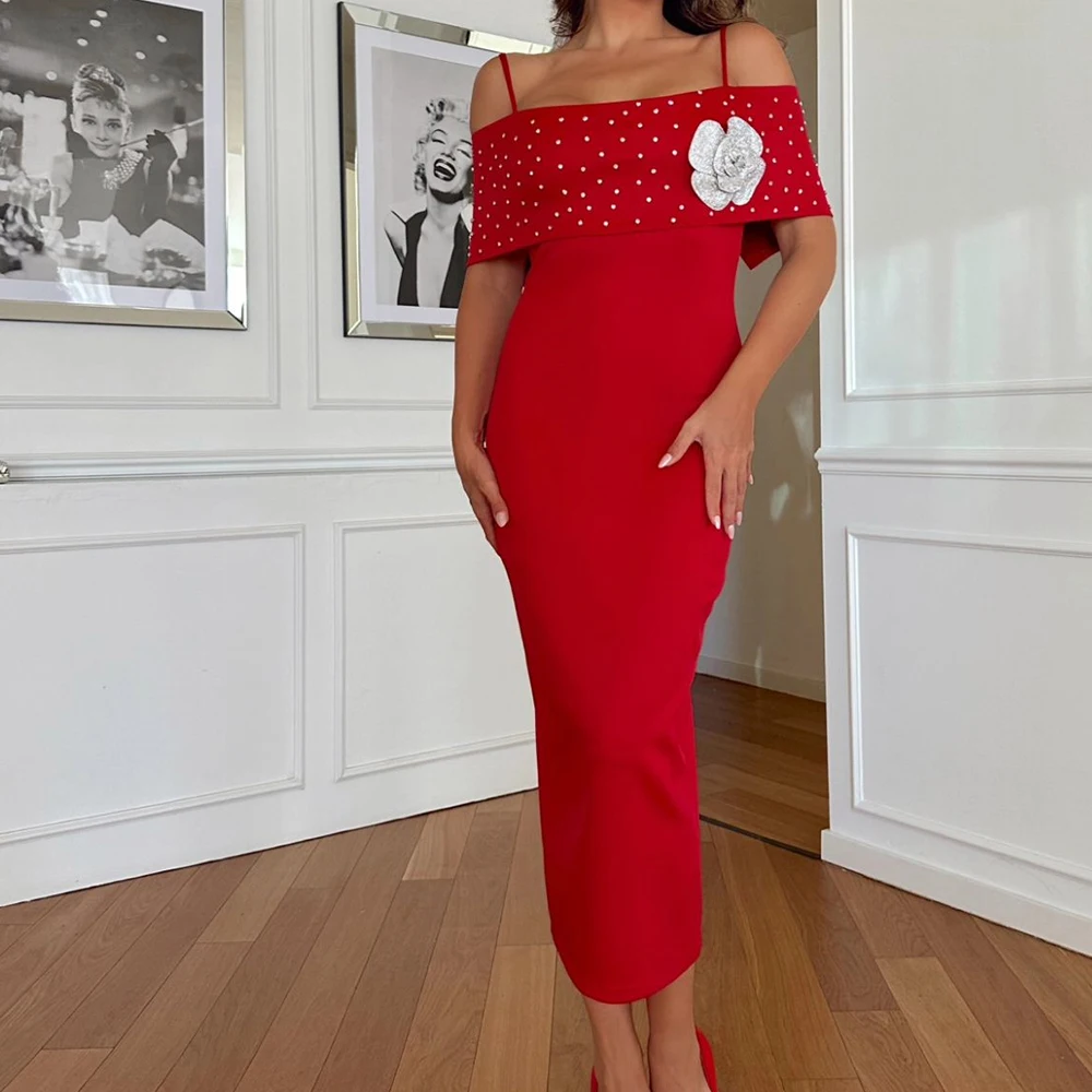 Customized Exquisite Jersey Straight Off the Shoulder Flowers and Crystal Evening Dresses Boat Neck Half Sleeves Red P
Customized Exquisite Jersey Straight Off the Shoulder Flowers and Crystal Evening Dresses Boat Neck Half Sleeves Red P