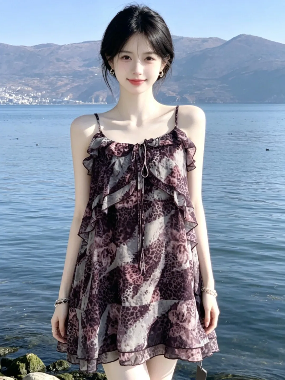 Retro Style Unique Beautiful Beach Dress Small Size Clothing Absolutely Lovely Summer Dress Casual City Walk Daily Wear
Retro Style Unique Beautiful Beach Dress Small Size Clothing Absolutely Lovely Summer Dress Casual City Walk Daily Wear