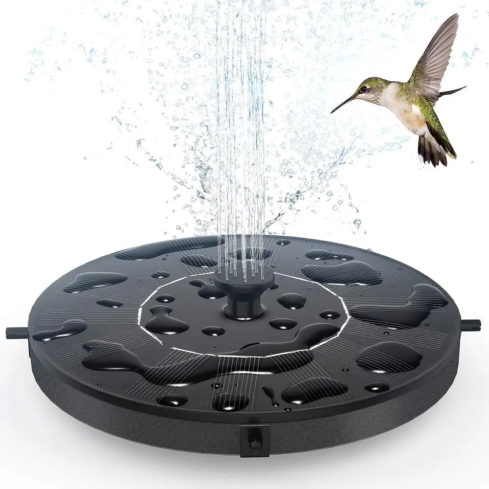 Floating Solar Powered Water Fountain Pump for Bird Bath, Garden, Pond, Pool, Outdoor (1.4W)
Floating Solar Powered Water Fountain Pump for Bird Bath, Garden, Pond, Pool, Outdoor (1.4W)
