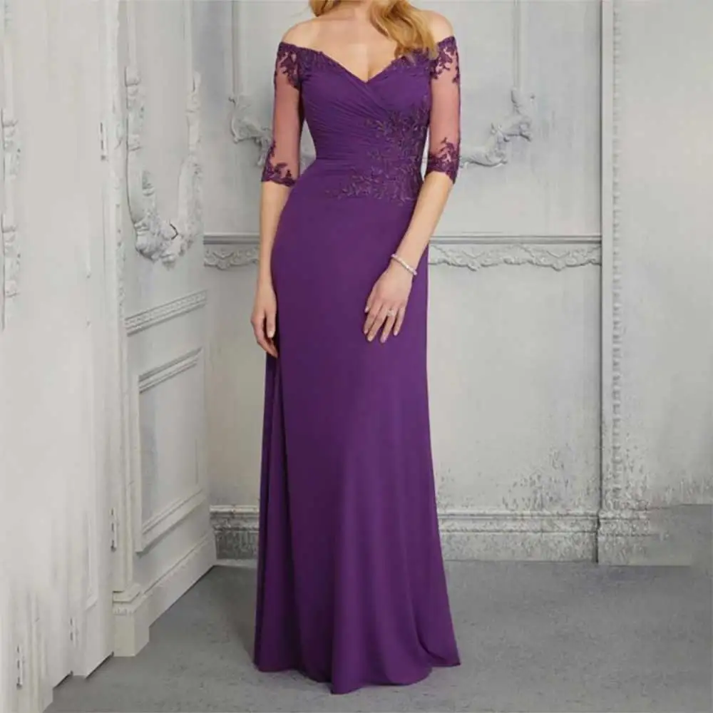 Elegant Evening Dress Sweetheart Neckline Half Sleeve Appliques Pleated Straight Partially Backless Prom Party Drss Formal Gowns
Elegant Evening Dress Sweetheart Neckline Half Sleeve Appliques Pleated Straight Partially Backless Prom Party Drss Formal Gowns