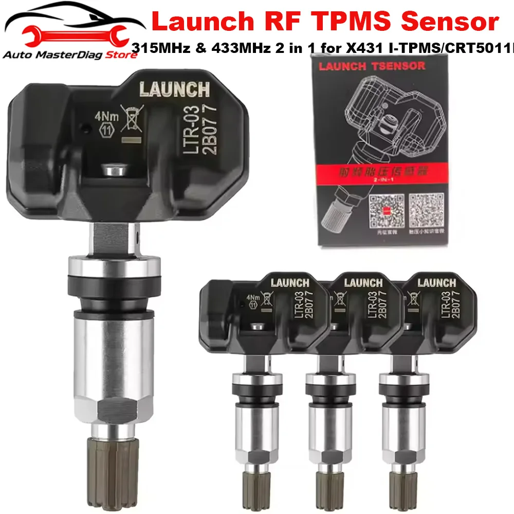 Launch RF Sensor X431 LTR-03 RF05 315/433MHZ 2in1 Car Tpms Tire Pressure Sensor Repair Program with LAUNCH CRT5011E I-TPMS Tool
Launch RF Sensor X431 LTR-03 RF05 315/433MHZ 2in1 Car Tpms Tire Pressure Sensor Repair Program with LAUNCH CRT5011E I-TPMS Tool