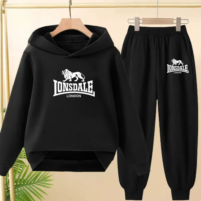 Children 3-12 Age 2 Piece Boy Girl Outerwear Hoodie+Trousers Pullover Hooded Autumn Winter Outdoor Leisure Letter Sportswear
Children 3-12 Age 2 Piece Boy Girl Outerwear Hoodie+Trousers Pullover Hooded Autumn Winter Outdoor Leisure Letter Sportswear