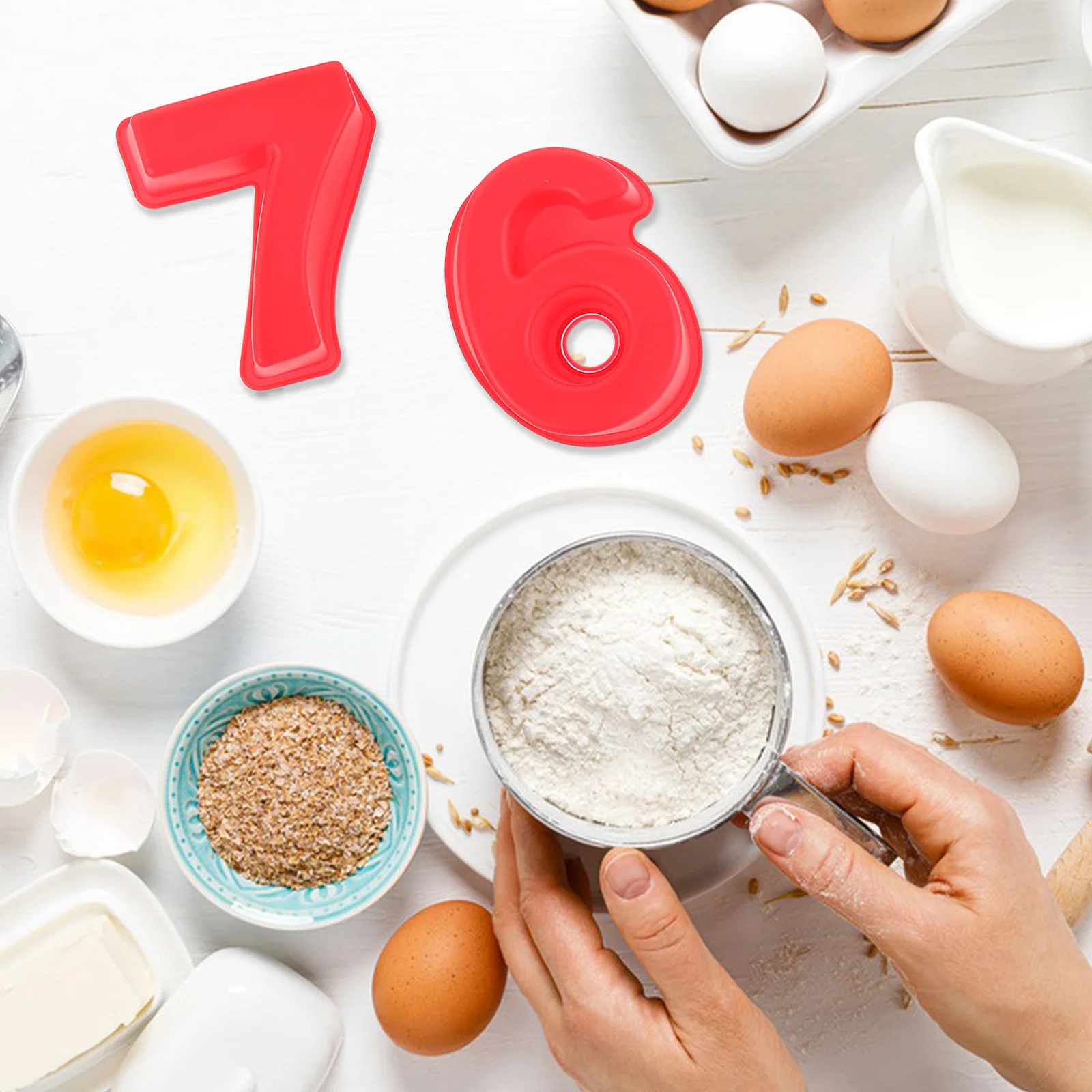 1Set 4 Inch Silicone Number Mold for Cake Baking Non-Stick Mousse Fondant Decoration Reusable DIY Pastry Shaping Tool
1Set 4 Inch Silicone Number Mold for Cake Baking Non-Stick Mousse Fondant Decoration Reusable DIY Pastry Shaping Tool