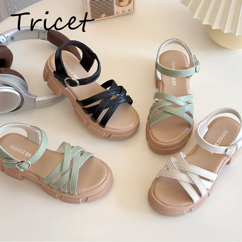 New Casual Solid Children Sandals PU Leather Hook Loop Girls Sandals Summer Anti Slip Kids Platform Thick Heel Shoes
New Casual Solid Children Sandals PU Leather Hook Loop Girls Sandals Summer Anti Slip Kids Platform Thick Heel Shoes