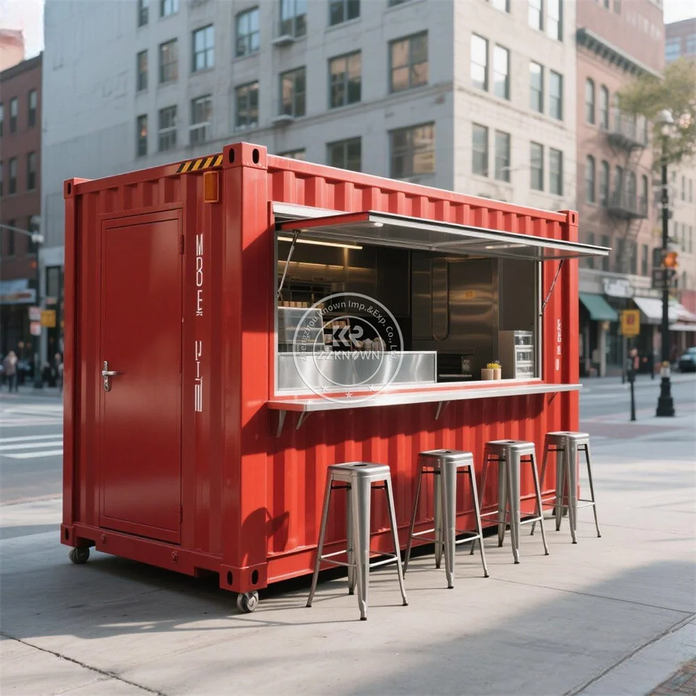 Customized Mobile Container Bar Restaurant Coffee Kiosk Fully Equipped Concession Prefabricated Food Vending Container Bar
Customized Mobile Container Bar Restaurant Coffee Kiosk Fully Equipped Concession Prefabricated Food Vending Container Bar