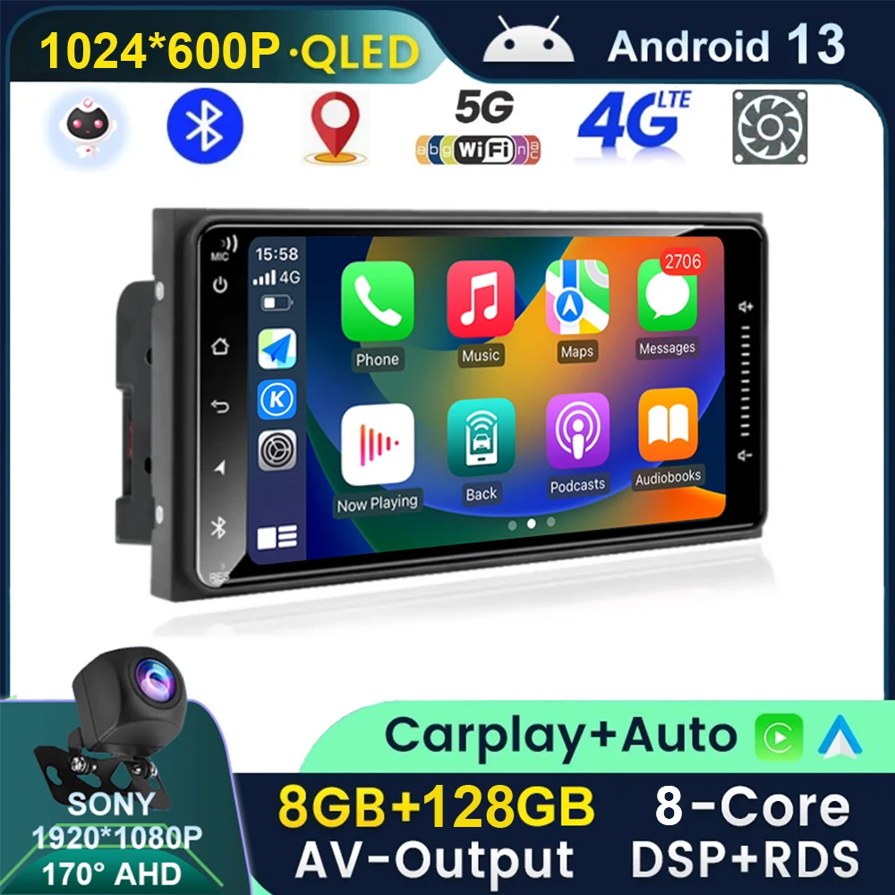 2 Din Универсальный 7 "Android 13 для TOYOTA Corolla Crown Camry Hiace Previa RAV4 Prado VIOS автомобильный радиоприемник мультимедийный плеер DVD стерео
2 Din Универсальный 7 "Android 13 для TOYOTA Corolla Crown Camry Hiace Previa RAV4 Prado VIOS автомобильный радиоприемник мультимедийный плеер DVD стерео