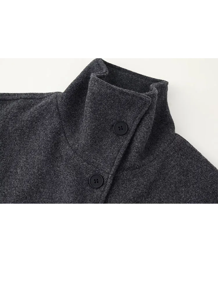 HH Winter Woman Half Turtleneck Long Sleeves Single Breasted Pocket Decoration Coat Female Loose Keep Warm Street Style Jacket
HH Winter Woman Half Turtleneck Long Sleeves Single Breasted Pocket Decoration Coat Female Loose Keep Warm Street Style Jacket