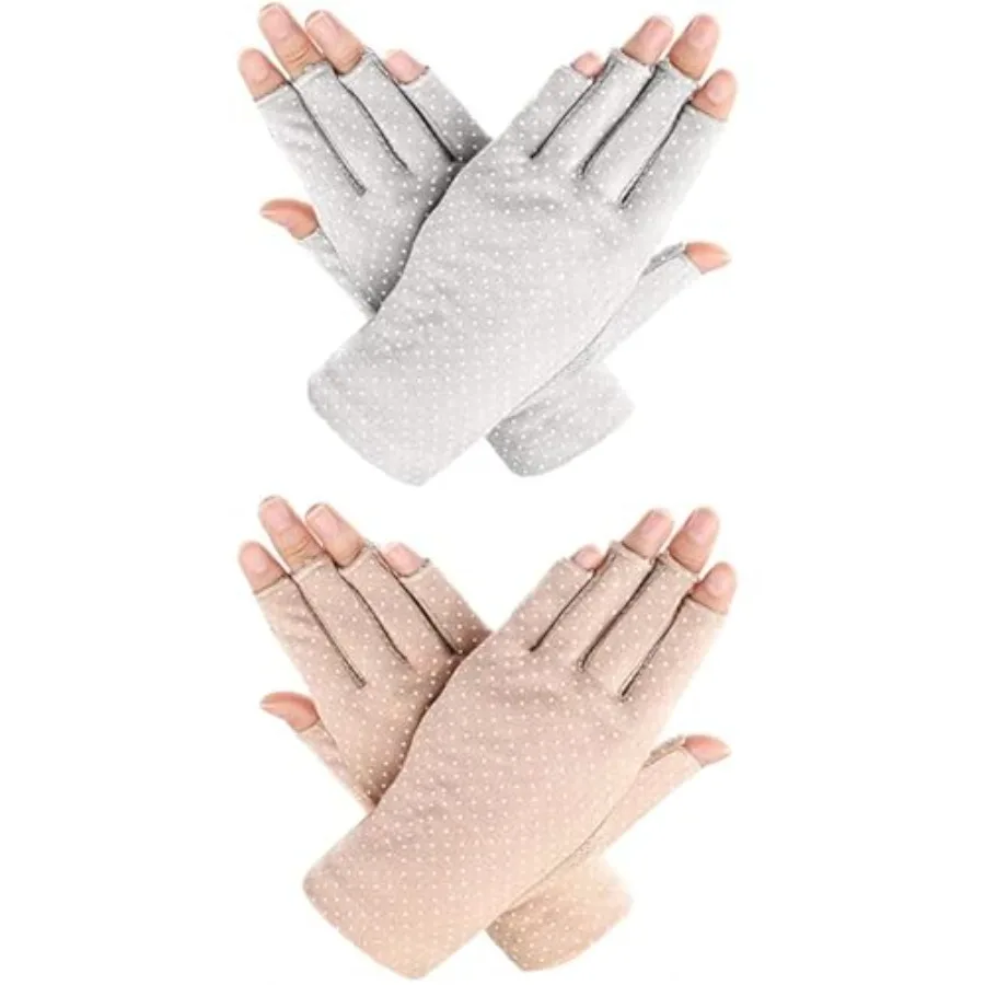 Women Driving Gloves Sun UV Protection Summer Outdoor Hiking UPF 50+ Glove Touchscreen Half-finger Glove
Women Driving Gloves Sun UV Protection Summer Outdoor Hiking UPF 50+ Glove Touchscreen Half-finger Glove