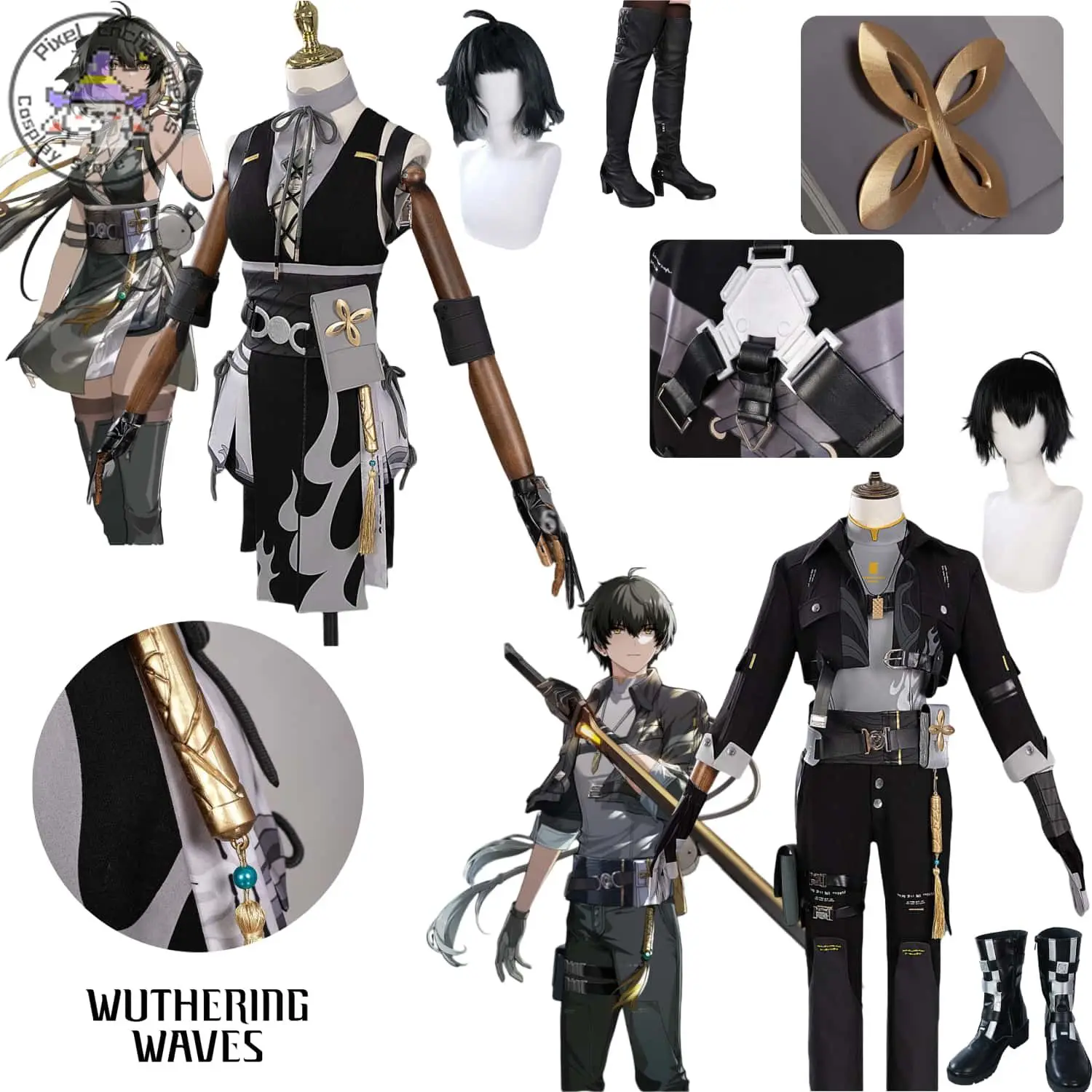 Hot Game Wuthering Waves Cosplay Costume Anime Rover High Quality Clothes Uniform Suits for Men Women Adult Comic Con Party Suit
Hot Game Wuthering Waves Cosplay Costume Anime Rover High Quality Clothes Uniform Suits for Men Women Adult Comic Con Party Suit