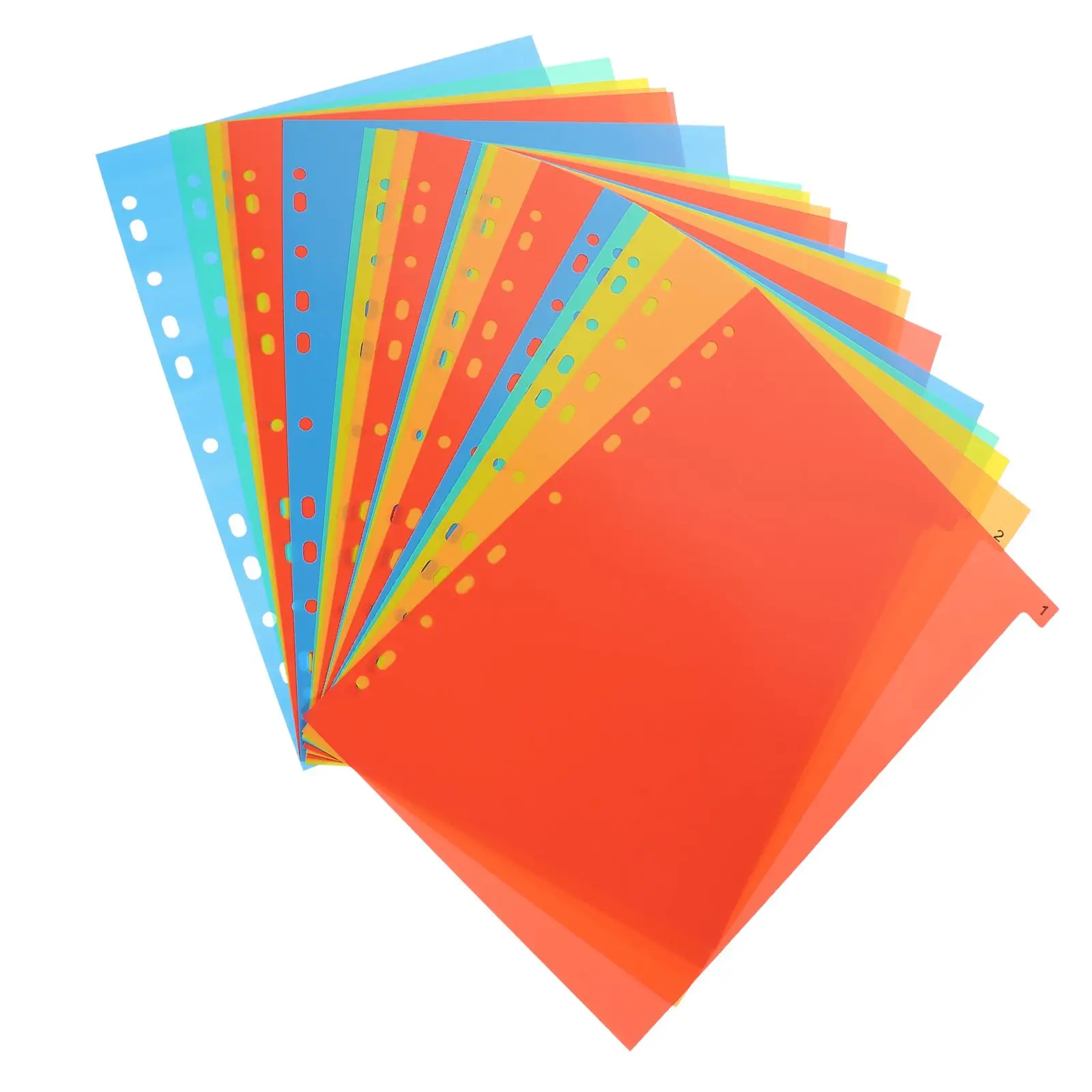 1Pcs 20 Sheets A4 11 Holes Plastic Colored Tabs Index Page Dividers File Folder Binder Notebook Supplies Office School ganizers
1Pcs 20 Sheets A4 11 Holes Plastic Colored Tabs Index Page Dividers File Folder Binder Notebook Supplies Office School ganizers
