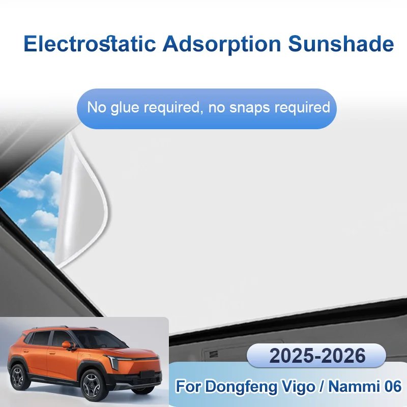 Car Sunroof Sunshades For Dongfeng Vigo Nammi 06 2025~2026 Shades Electrostatic Adsorption Roof Skylight Curtains Accessories
Car Sunroof Sunshades For Dongfeng Vigo Nammi 06 2025~2026 Shades Electrostatic Adsorption Roof Skylight Curtains Accessories