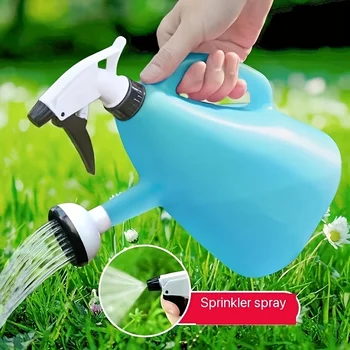 1pc, Small Blue Dual-purpose Watering Can For Watering Flowers And Planting Watering Tools,32oz
