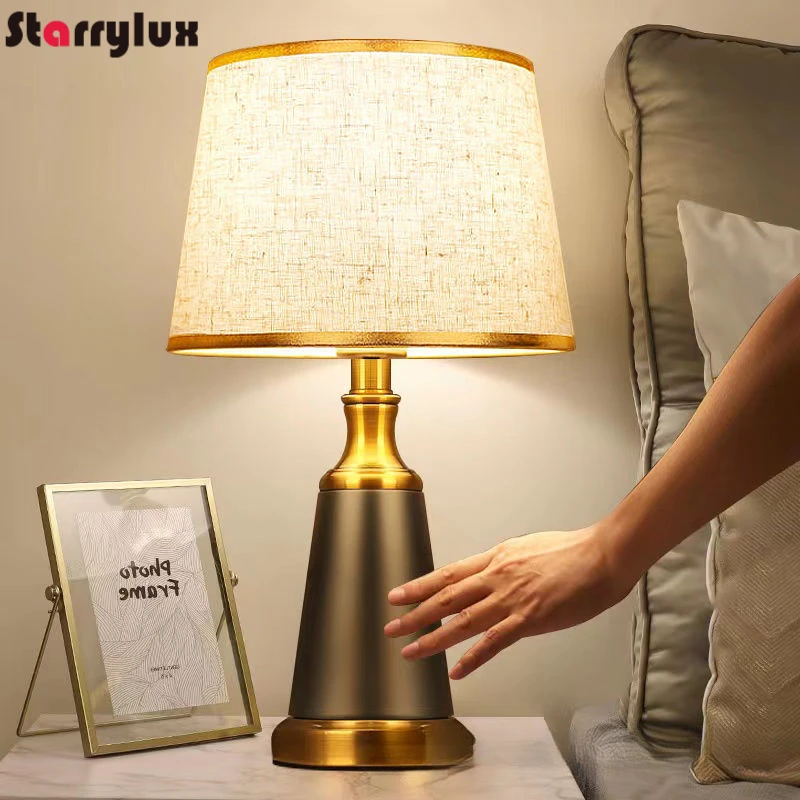 Classic American Sensor Table Lamp Wedding Bedroom Dimmable Touch Bedside Light Romantic Vintage Lamps
Classic American Sensor Table Lamp Wedding Bedroom Dimmable Touch Bedside Light Romantic Vintage Lamps