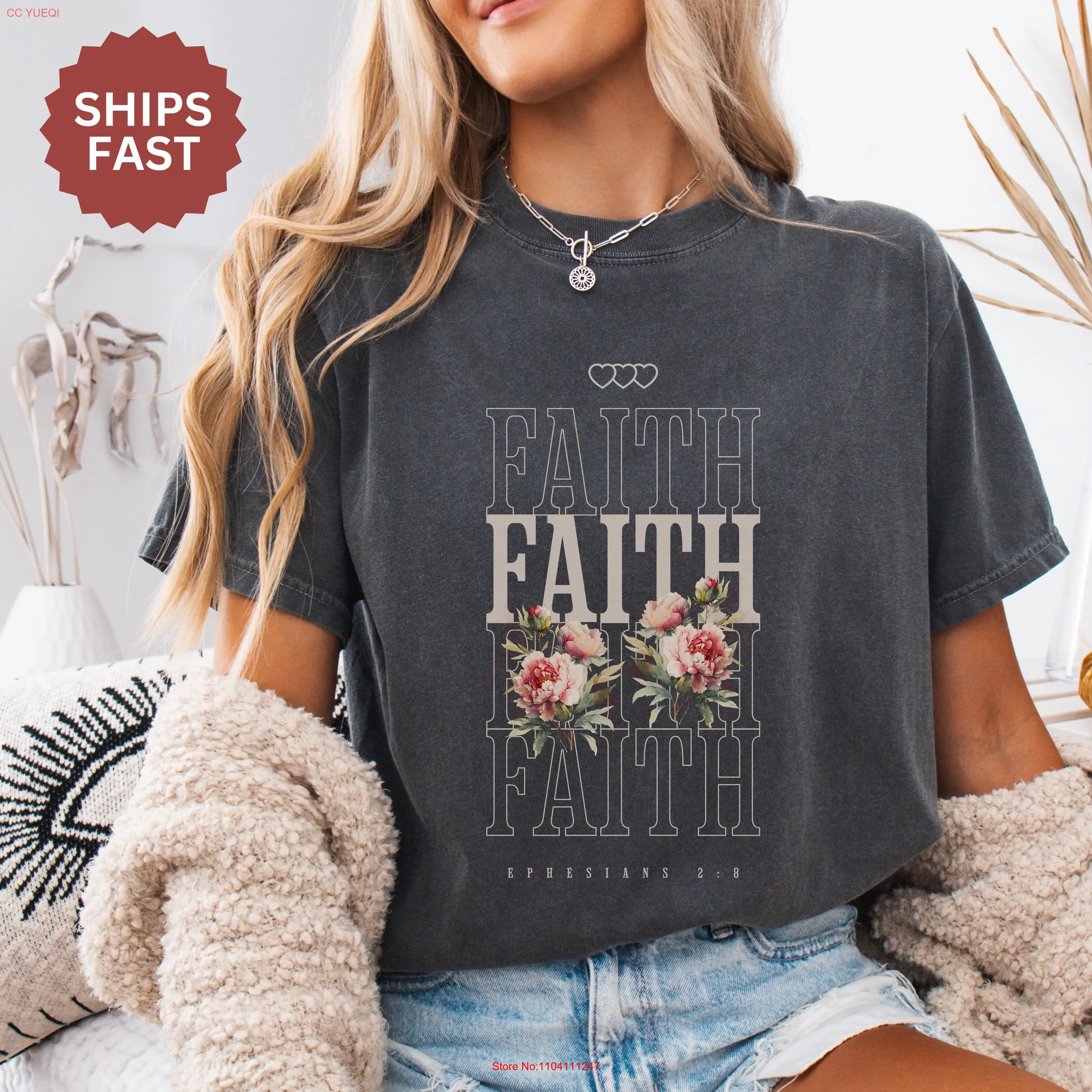 Religious T Shirt Christian Comfort Colors Jesus Apparel Bible Verse Faith Church ShirtComfort long or short sleeves
Religious T Shirt Christian Comfort Colors Jesus Apparel Bible Verse Faith Church ShirtComfort long or short sleeves