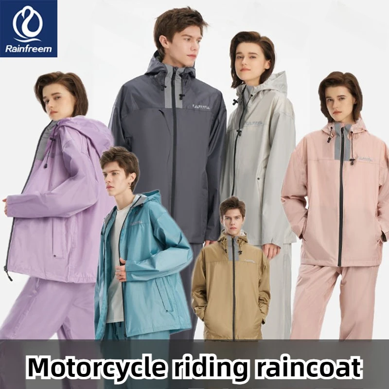 Korean Men Women Raincoat and Rain Pants Suit Fashion Riding Rain Poncho Hooded Waterproof Rainproof Rainwear Suit Travel Hiking
Korean Men Women Raincoat and Rain Pants Suit Fashion Riding Rain Poncho Hooded Waterproof Rainproof Rainwear Suit Travel Hiking
