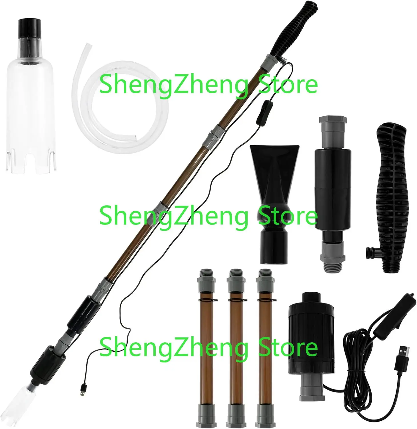 6 in 1 Aquarium Gravel Cleaner Electric Fish Cleaning Tools with Strong Suction Vacuum Gravel Cleaner Wash Sand Water Changing
6 in 1 Aquarium Gravel Cleaner Electric Fish Cleaning Tools with Strong Suction Vacuum Gravel Cleaner Wash Sand Water Changing