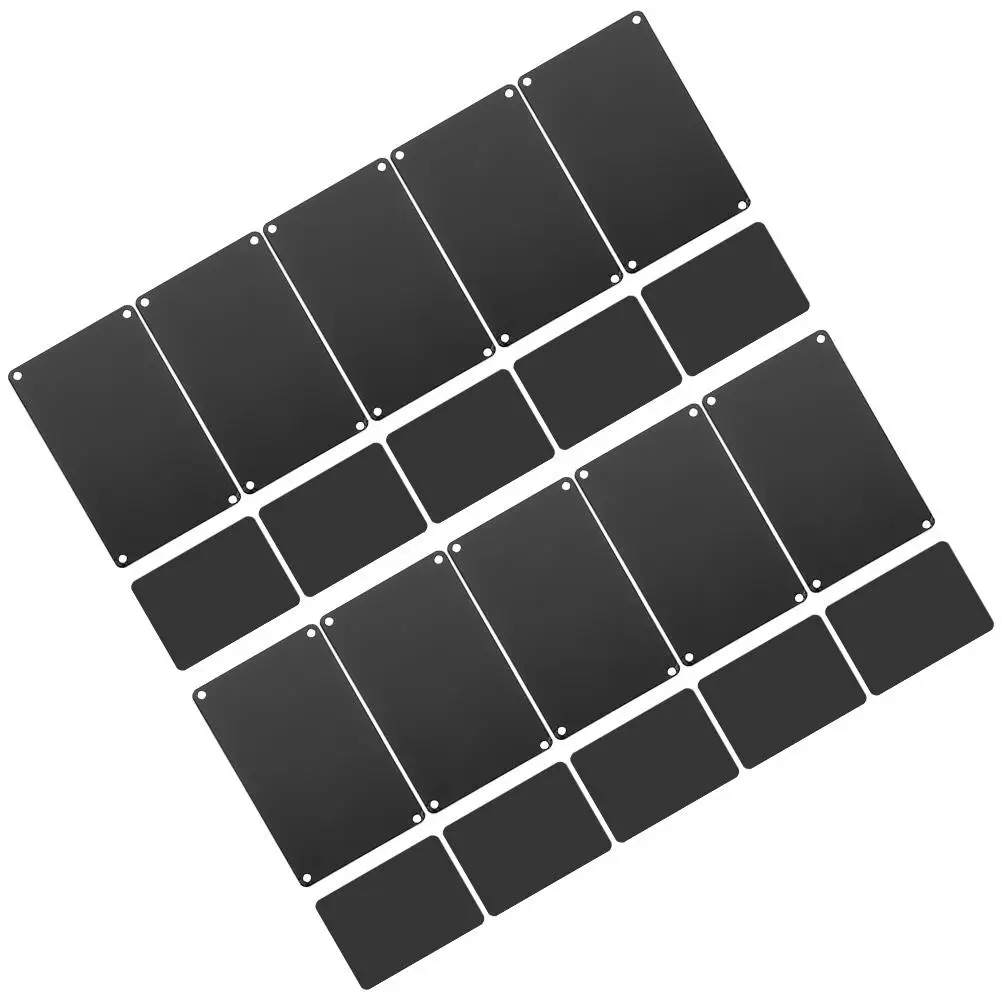 20pcs Black Aluminum 100x60mm Blank Metal Door Plate for Hotel Office Craft Multi function Name Sign DIY Engraving
20pcs Black Aluminum 100x60mm Blank Metal Door Plate for Hotel Office Craft Multi function Name Sign DIY Engraving