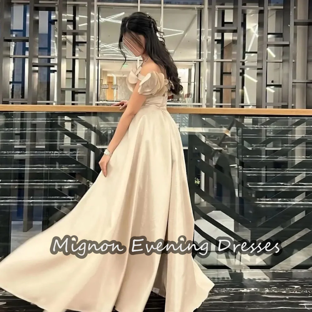 Mignon Satin A-line Off-the-shoulder Flowers Ruffle Elegant Prom Gown Pretty Floor Length Evening Party Dress for Women 2024
Mignon Satin A-line Off-the-shoulder Flowers Ruffle Elegant Prom Gown Pretty Floor Length Evening Party Dress for Women 2024
