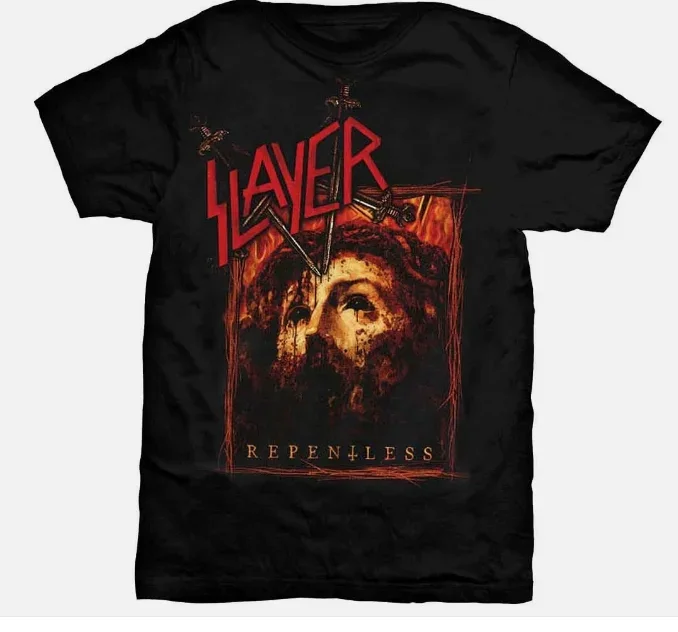 Slayer Repentless Rectangle T-Shirt Black T-Shirt Cotton Clothing Wear Trend New Fashion European and American Style Pure Cotton
Slayer Repentless Rectangle T-Shirt Black T-Shirt Cotton Clothing Wear Trend New Fashion European and American Style Pure Cotton
