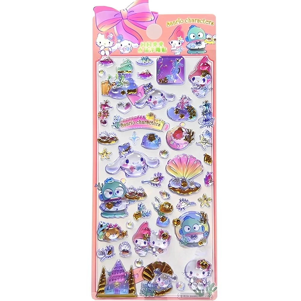 4pcs Kawaii Sanrio 3D Relief Stickers Cinnamoroll My Melody Crystal Decals Waterproof Cute Cartoon Jelly Sticker Toys Gifts
4pcs Kawaii Sanrio 3D Relief Stickers Cinnamoroll My Melody Crystal Decals Waterproof Cute Cartoon Jelly Sticker Toys Gifts