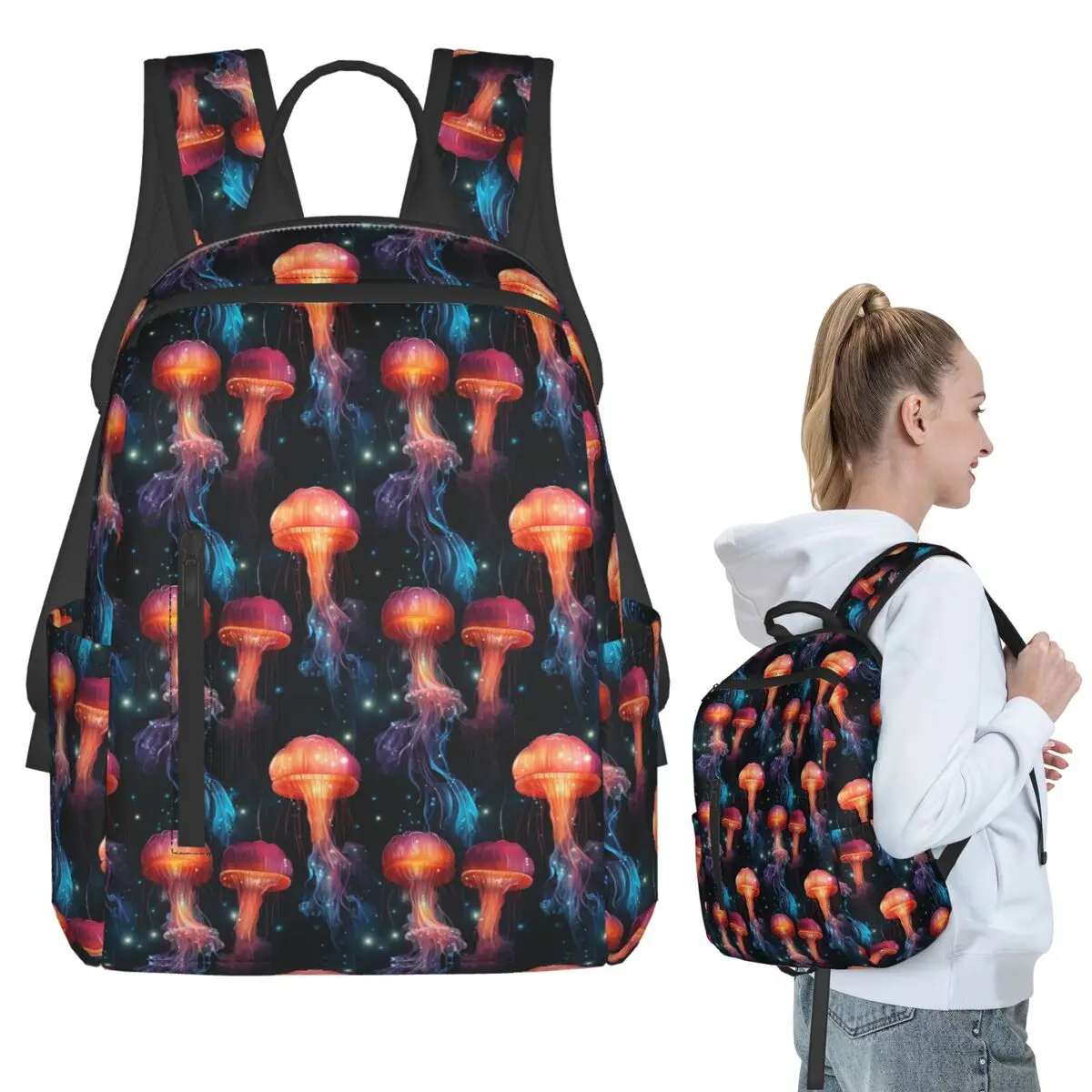 Ethereal Elegance Dancing Jellyfish Backpack Student BookBag Children School Bag Laptop Shoulder Bags Boys Girls
Ethereal Elegance Dancing Jellyfish Backpack Student BookBag Children School Bag Laptop Shoulder Bags Boys Girls