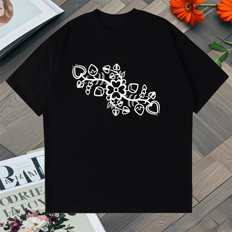 Floral Print T-Shirt for All SeasonsTravel and Outdoor Cotton Men Women short sleeve Tee shirt harajuku Oversized T-shirt Unisex
Floral Print T-Shirt for All SeasonsTravel and Outdoor Cotton Men Women short sleeve Tee shirt harajuku Oversized T-shirt Unisex