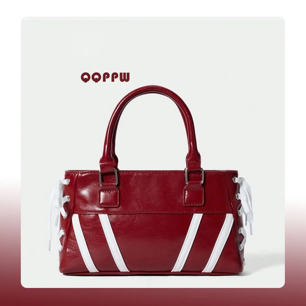 Women's fashion tote bag lace-up tote bag red commuter shoulder bag travel business trip women's bag clutch bag design
Women's fashion tote bag lace-up tote bag red commuter shoulder bag travel business trip women's bag clutch bag design