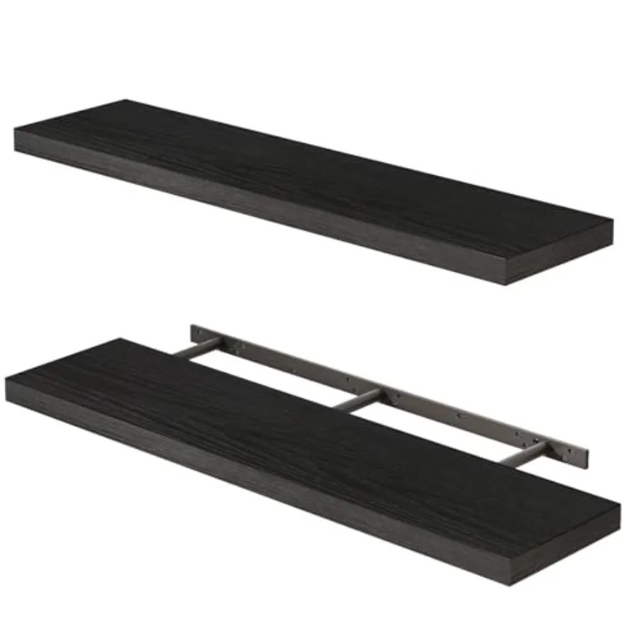 Floating Shelves for Wall, 35" Long Heavy Duty Wall Mounted Rustic Wood Shelves for Living Room, Bedroom, Bathroom and Kitchen,
Floating Shelves for Wall, 35" Long Heavy Duty Wall Mounted Rustic Wood Shelves for Living Room, Bedroom, Bathroom and Kitchen,